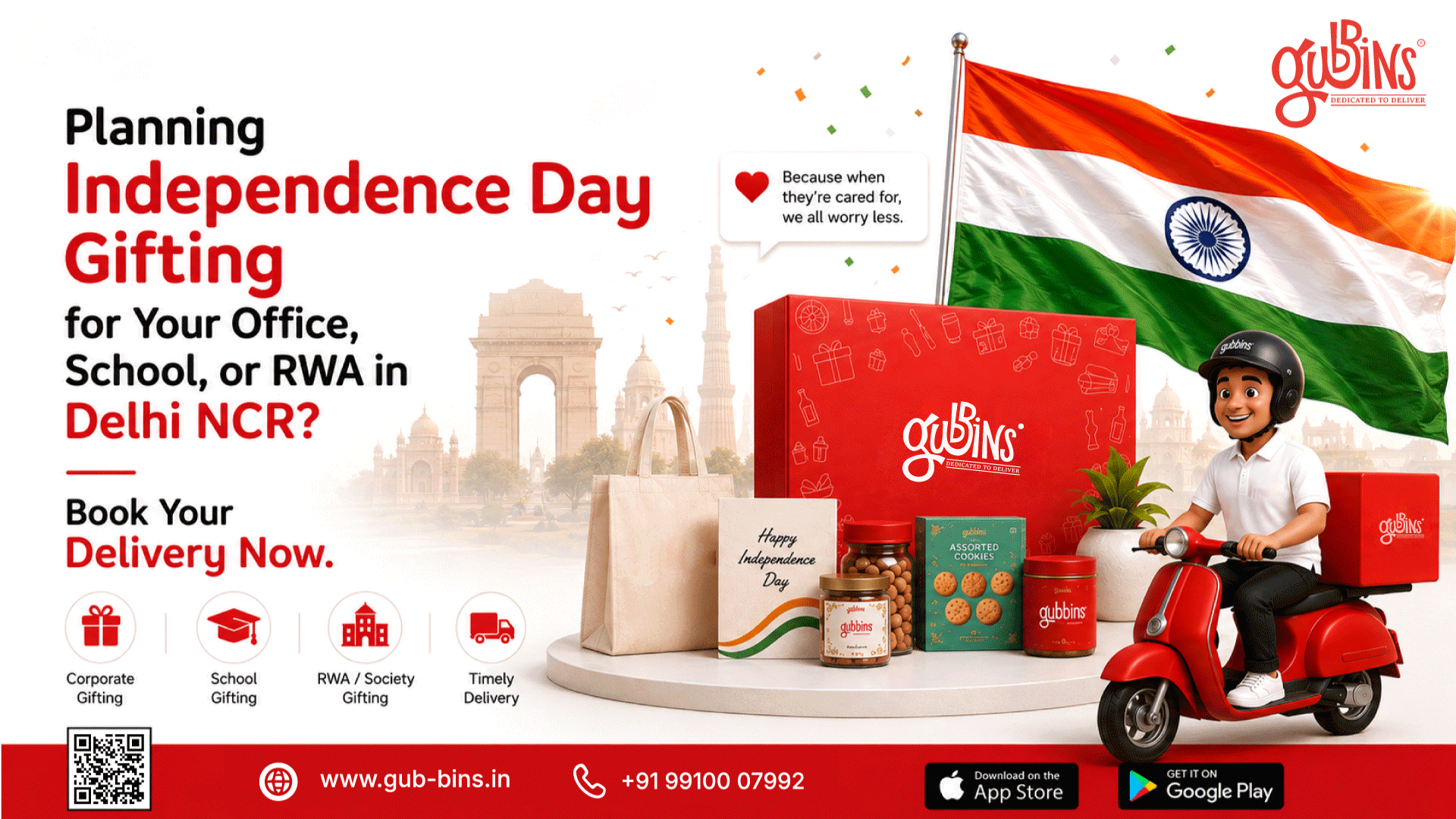 Planning Independence Day Gifting for Your Office, School, or RWA in Delhi NCR? Book Your Delivery Now